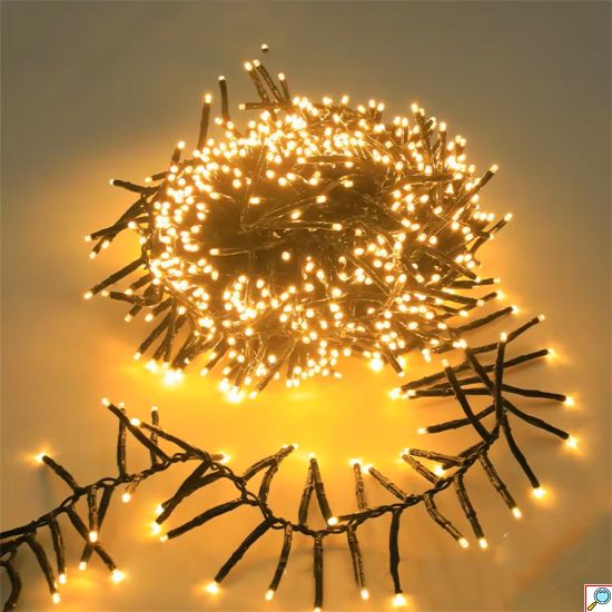 Χριστουγεννιάτικα Λαμπάκια 1000 LED Θερμού Φωτισμού 15m – Φωτάκια Εσωτερικού και Εξωτερικού Χώρου