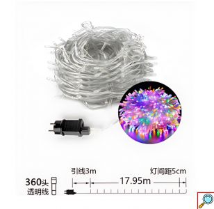 Χριστουγεννιάτικα Λαμπάκια 360 LED - 18m Πολύχρωμος Φωτισμός για Σπίτι και Κήπο