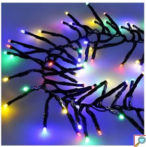 Χριστουγεννιάτικα Λαμπάκια LED 50 Φωτάκια – 3m Πολύχρωμου Φωτισμού για Δέντρο και Εξωτερικό Χώρο