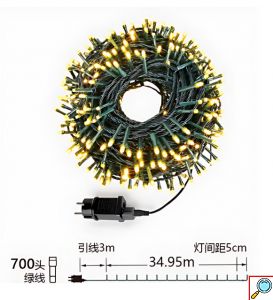 Χριστουγεννιάτικα Λαμπάκια 700 LED Θερμού Φωτισμού 35m – Φωτάκια Εσωτερικού και Εξωτερικού Χώρου