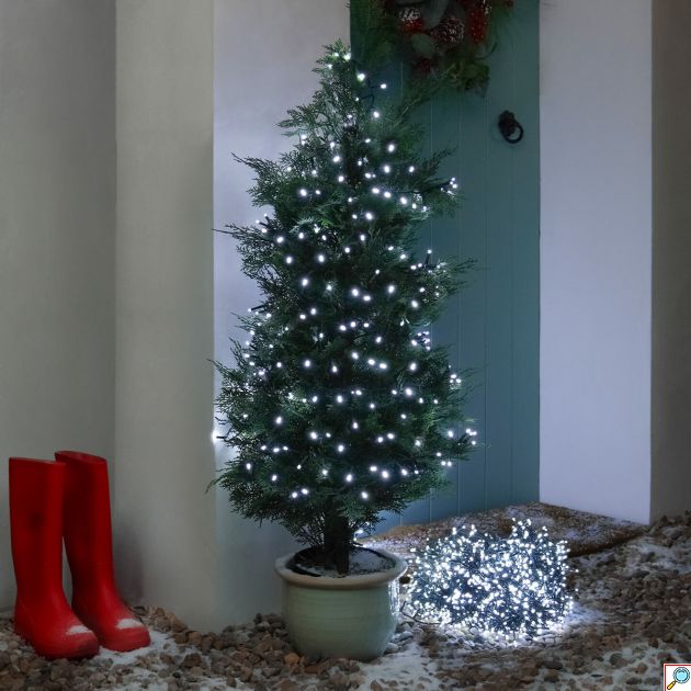 Χριστουγεννιάτικα Λαμπάκια 13.95m με 280 LED Λευκού Φωτισμού, IP44