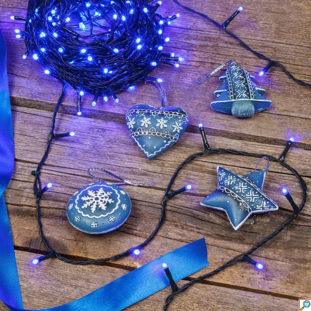 Χριστουγεννιάτικα Λαμπάκια με 700LED Μπλε Φωτισμού 34.95m Μπλε - Εσωτερικού & Εξωτερικού Χώρου
