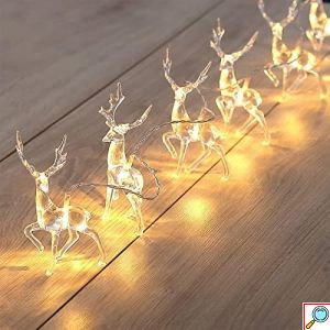 Χριστουγεννιάτικη Γιρλάντα Ελαφάκια 10LED 1.5m Aigostar – Θερμός Λευκός Φωτισμός