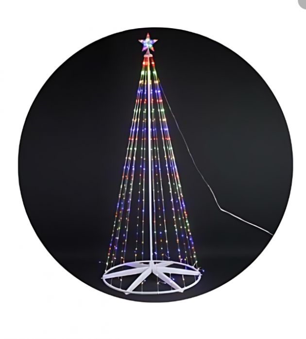 Χριστουγεννιάτικο Δέντρο LED 150cm με 154 Λαμπάκια – Πολύχρωμος Φωτισμός Εσωτερικού και Εξωτερικού Χώρου