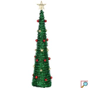 Τεχνητό Χριστουγεννιάτικο Δέντρο Slim 120x30cm με Πλαστική Βάση