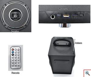 Bluetooth Φορητό Ηχοσύστημα Karaoke USB - TF - Ράδιο CMIK MK-618 σε Διάφορα Χρώματα