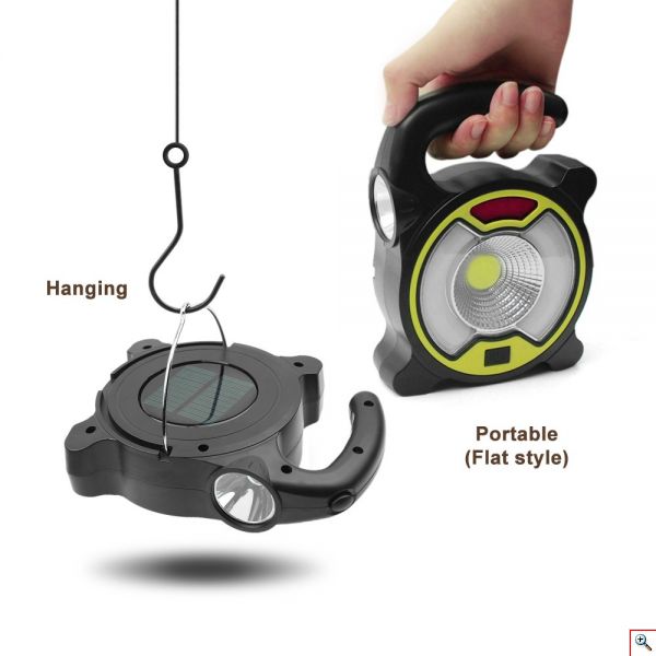 USB LED Επαναφορτιζόμενος Φακός - Φωτεινή Λάμπα Εργασίας - Multi-Function Working COB Light