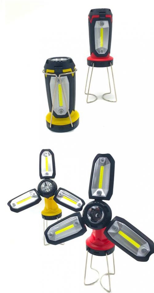 USB Επαναφορτιζόμενος LED & COB Φακός Φωτιστικό & Powerbank - Multi-Function Working Light
