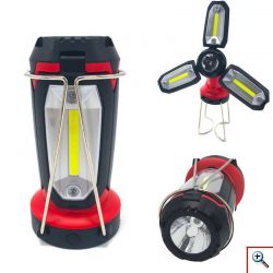 USB Επαναφορτιζόμενος LED & COB Φακός Φωτιστικό & Powerbank - Multi-Function Working Light