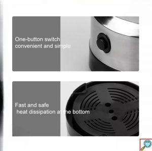 RAF Ηλεκτρικός Μύλος Καφέ 300W με Χωρητικότητα 50gr Ασημί