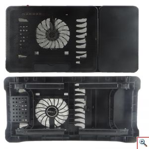 Φορητό Πτυσσόμενο Τραπεζάκι Laptop με Ανεμιστήρα 12 cm