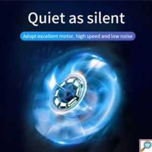 Αντιολισθητικό Cooling Pad για Laptop & Notebook 9-17 Ιντσών με 6 Ανεμιστήρες με Μπλε LED & Ρυθμιζόμενη Θέση σε 5 Διαφορετικές Γωνίες