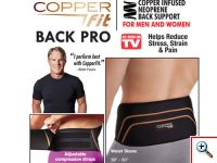 Ζώνη υποστήριξης μέσης Copper Fit Back Pro!