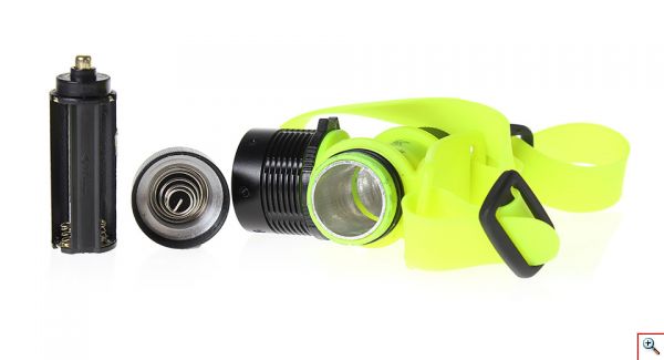 Αδιάβροχος Υποβρύχιος Καταδυτικός CREE LED 300Lumens Φακός Κεφαλής