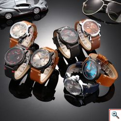 Ανδρικό Ρολόι Curren Leather Fashion Sports Watch For Men M8254
