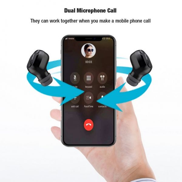 Μίνι Ασύρματα Bluetooth Ακουστικά Dacom K6H Pro με Θήκη Φόρτισης - Handsfree Wireless Headset
