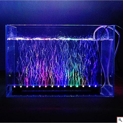 Πολύχρωμο Υποβρύχιο Φωτιστικό & Οξυγονοτής Αεροκουρτίνα Ενυδρείου RGB - LED Light & Air Stone Dee-350