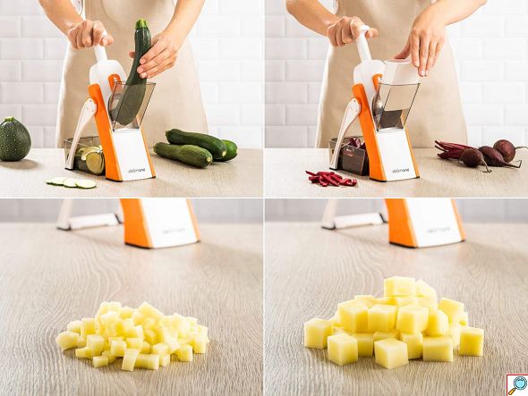 Delimano® Πολυκόφτης Λαχανικών - Brava Spring Slicer