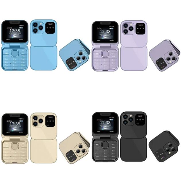 Μίνι Κινητό Τηλέφωνο Πτυσσόμενο με Διπλή Κάρτα SIM, Κάμερα και Ραδιόφωνο Andowl P9 PRO Flip