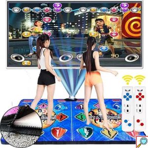 Fit and Game-Διαδραστική Παιχνιδομηχανή με 2 χειριστήρια και Αθλητικό Χαλί