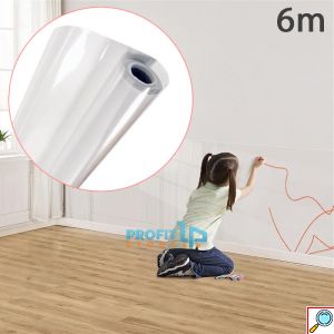 Διάφανο Ρολό Προστατευτικό Τοίχου 6m x 60cm - Χωρίς Κόλλα - Ηλεκτροστατική Εφαρμογή - Αόρατη Επιφάνεια Ταπετσαρία Πολλαπλών Χρήσεων 