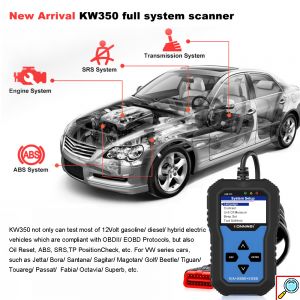 Διαγνωστικό Αυτοκινήτου OBD2 για VW, Audi, Skoda, Seat – Πλήρες Σύστημα με Οθόνη TFT - Konnwei