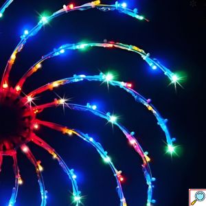 Διακοσμητικό Φωτιστικό LED Spinner Rainbow Πολύχρωμο 70cm