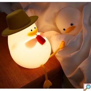 Διακοσμητικό Φωτιστικό USB Σιλικόνης Otis the Duck – LED, Επαναφορτιζόμενο, Ιδανικό για Παιδιά