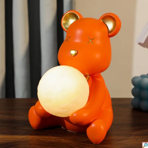 Διακοσμητικό Φως Σπιτιού - Αρκουδάκι Άγαλμα / Μινιατούρα με Αποθηκευτικό Χώρο Μικρών Αντικειμένων 