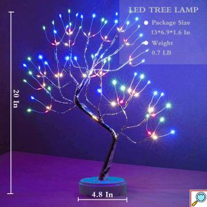 Διακοσμητικό Φωτιζόμενο Δέντρο 50cm με RGB Led Φωτισμό USB