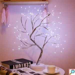 Διακοσμητικό Φωτιζόμενο Δέντρο 50cm με Led Φωτισμό USB