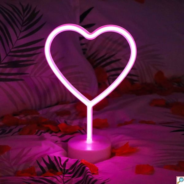 Διακοσμητικό Neon LED Φωτιστικό Καρδιά Decoration Lamp Heart 29x20x12 cm