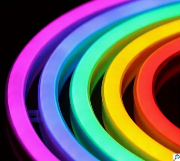 Διακοσμητικό Neon LED Φωτιστικό Ουράνιο Τόξο Πολύχρωμο Decoration Lamp Raibow 28x14 cm