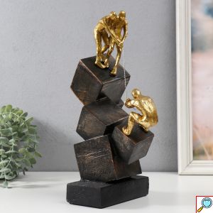 Διακοσμητικό Πολυρητίνης - Climbing Men Motivational Statue - 20x12x36cm - Home Theory