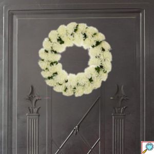 Διακοσμητικό Στεφάνι με Τεχνητά Λουλούδια 38 cm