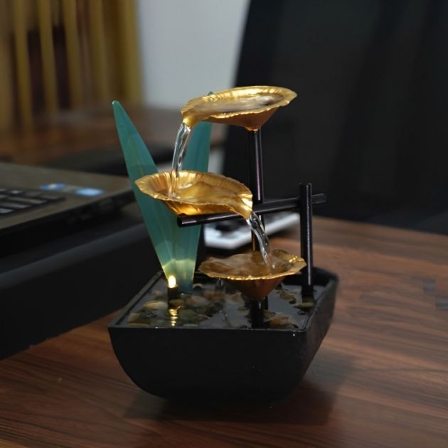 Διακοσμητικό Feng Shui Συντριβάνι Καταρράκτης με Κοχύλια - 20 x 14 x 13 εκ