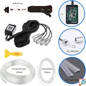 Διακοσμητικός Andowl Φωτισμός Αυτοκινήτου RGB LED Strip Neon 12V 