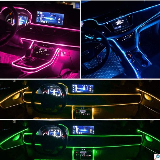 Διακοσμητικός Andowl Φωτισμός Αυτοκινήτου RGB LED Strip Neon 12V 
