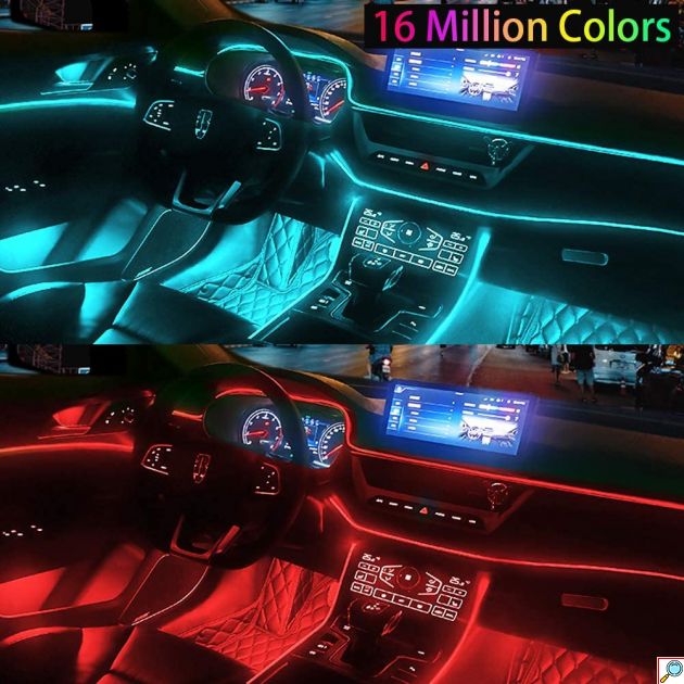 Διακοσμητικός Andowl Φωτισμός Αυτοκινήτου RGB LED Strip Neon 12V 