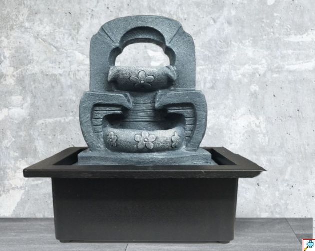 Διακοσμητικός Καταρράκτης Συντριβάνι Feng Shui με Φωτισμό LED & Κρυστάλλινη Σφαίρα 26x23x18 εκ