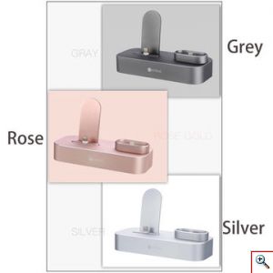 Βάση Φόρτισης 2 σε 1 για iPhone & Airpods - Aluminum 2 in 1 Charger Base Lightning & AirPods COTEetCL