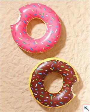Μεγάλο Φουσκωτό Σωσίβιο Ντόνατ 120εκ - Donut Swimming Ring