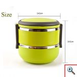 Διπλό Αεροστεγές Φαγητοδοχείο Θερμός 1,4 L με Εσωτερική Ισοθερμική Ανοξείδωτη Επιφάνεια