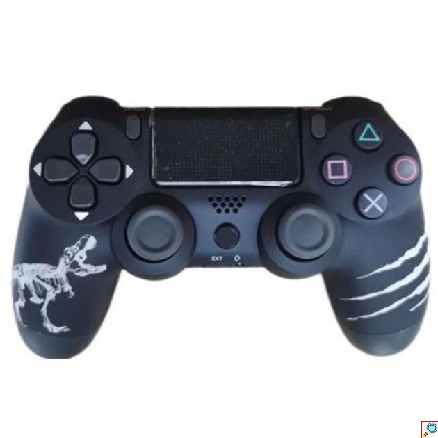 Ασύρματο Χειριστήριο Gamepad PS4 Doubleshock - Συμβατό με PS TV PS Now Wireless Controller T-REX Μαύρο