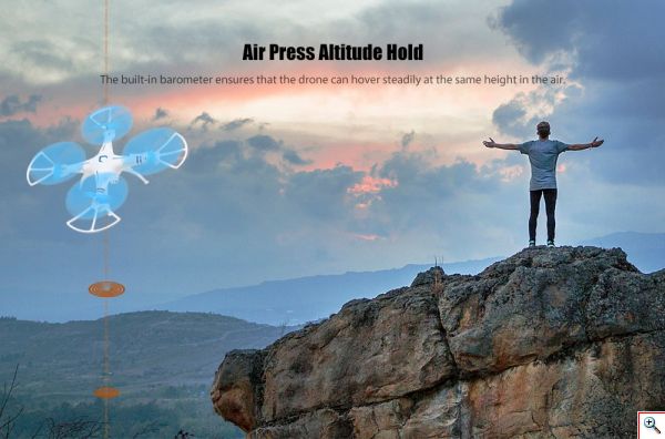 Τηλεκατευθυνόμενο Ελικόπτερο Quadcopter Drone με G-Sensor, Height Control, Hover Function 2.4GHz 6ch 3D-360 Degrees Eversion Explorer Helicopter για Απίθανα Ακροβατικά