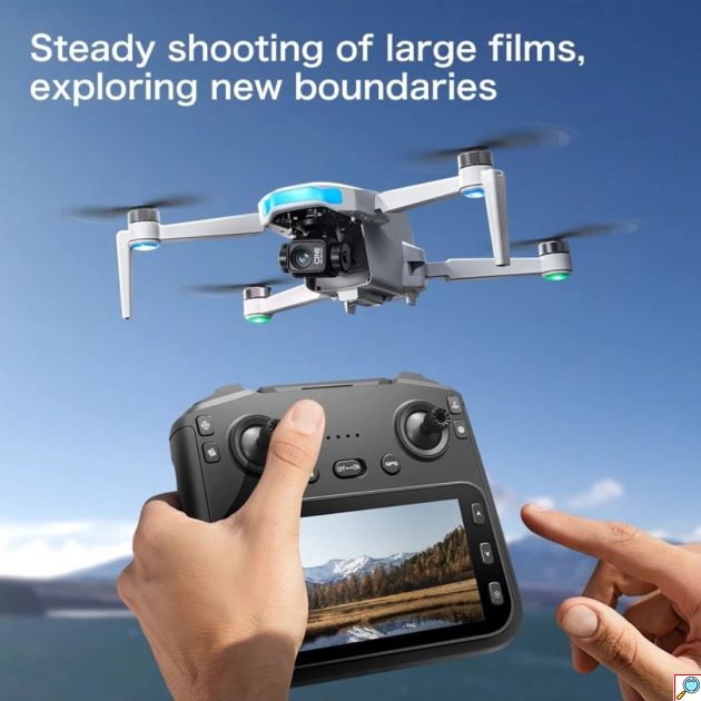 Drone Με GPS Και Διπλή Κάμερα 4K Με Τηλεχειριστήριο Και Τσάντα Μεταφοράς