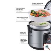 DSP® Ηλεκτρικός Πολυμάγειρας Φουρνάκι με Ψηφιακή Όθονη 5L - 700W KB5004