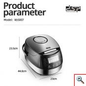 DSP® Ηλεκτρικός Πολυμάγειρας με Ψηφιακή Όθονη 5L - 900W KB5007