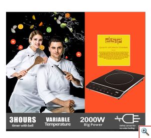 DSP® Κεραμική Εστία Επαγωγική, Μονή - Μαύρη KD5031