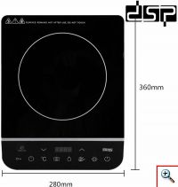DSP® Κεραμική Εστία Επαγωγική, Μονή - Μαύρη KD5031